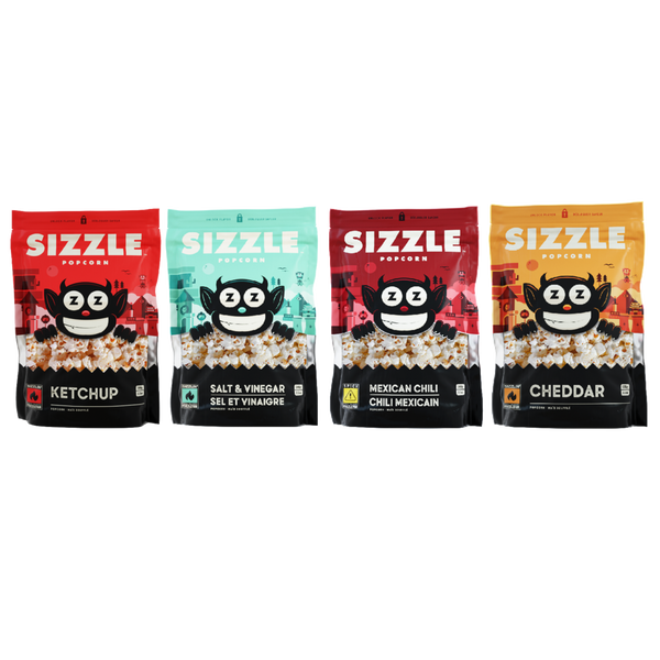 Loaded Sizzle 4-Pack - Sizzle Popcorn